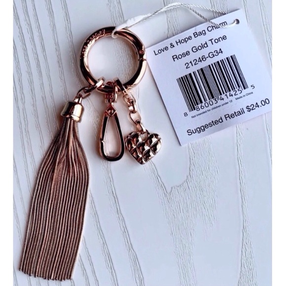 Vera Bradley Love & Hope Bag Charm - Picture 10 of 12